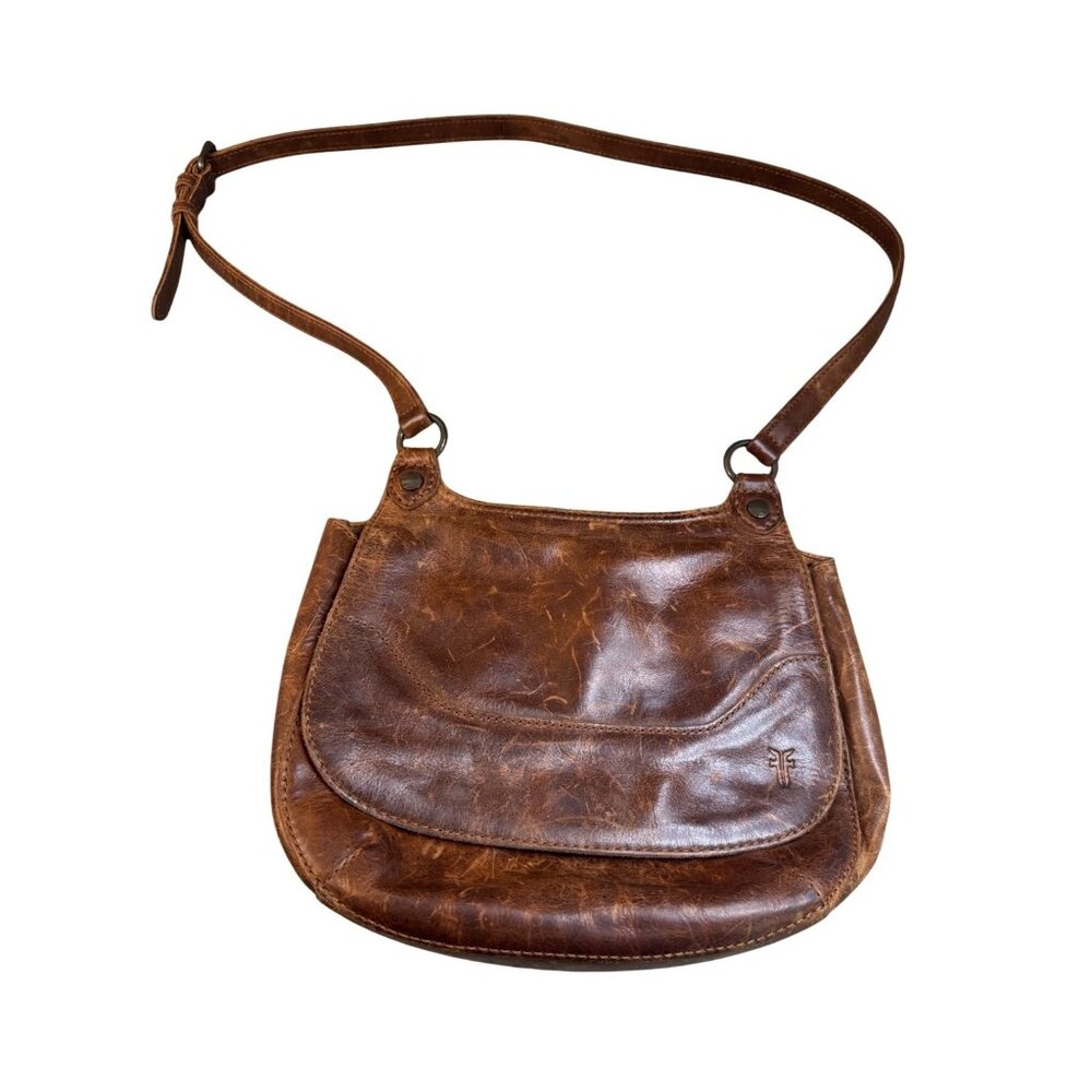 Frye Brown Leather Crossbody Bag